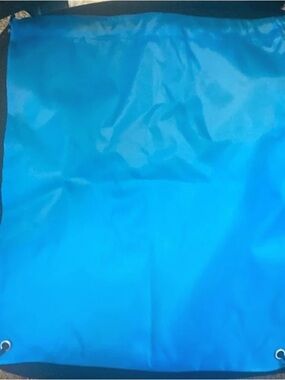 Bright Blue Pink Yellow Drawstring Backpack